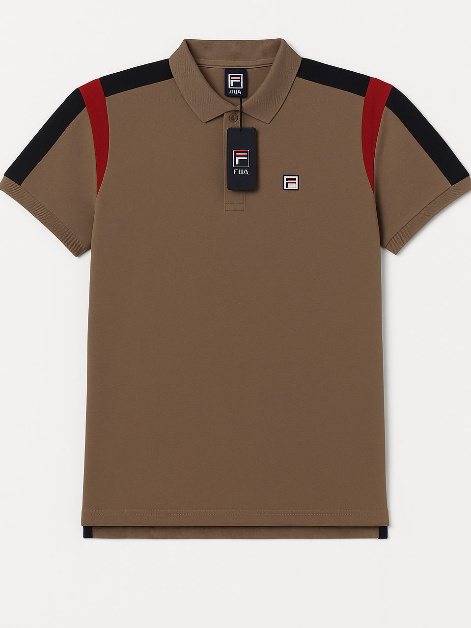 Boy's Polo Shirt with Shoulder Stripes