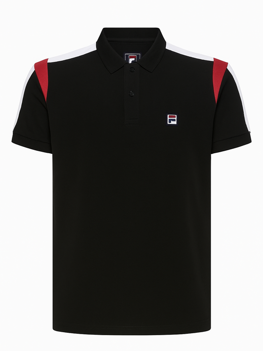 Boy's Polo Shirt with Shoulder Stripes